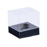 Boîte en plastique PET pliable transparente, emballage de vente au détail personnalisé imprimé pour les cosmétiques, les cadeaux, la papeterie