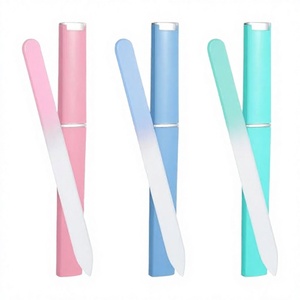 1pc LANGMA Disposable Durable Crystal Glass Nail <b>Files</b> <b>Case</b> Straight Pattern 100 Grit Professional Manicure Tool Washable - Product Image 4