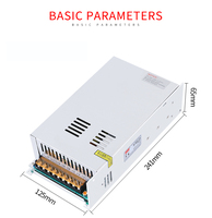 Alimentation à découpage 500w 24v pour bande lumineuse LED LED interrupteur d'alimentation industriel S-500-24 d'alimentation