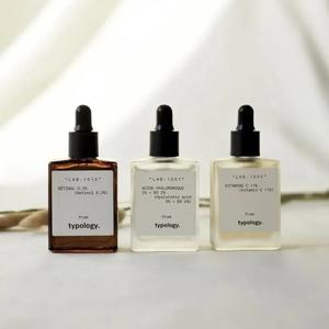 Flacons Compte-gouttes Carrés Cosmétiques en Verre Dépoli Noir, Blanc, Ambre, Rectangulaire de 30 ml pour Sérum - Product Image 5