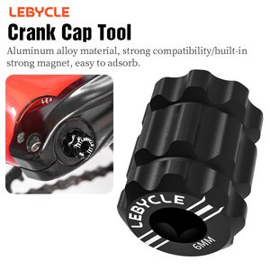 Outil de fixation et de démontage du capuchon de <span class=keywords><strong>manivelle</strong></span> de vélo de route LEBYCLE MTB, <span class=keywords><strong>extracteur</strong></span> de boulon de capuchon de <span class=keywords><strong>manivelle</strong></span> pour Shimano SRAM - Product Image 1
