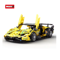 WOMA TOYS C0920 1152 pièces 1:14 Modèle de voiture STEM lumineux à construire en blocs Supercar Voiture de sport RC Voiture technique