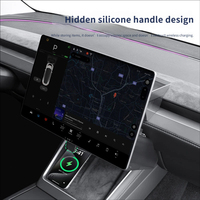 Plateau de rangement magnétique en plastique de luxe dissimulé sous l'écran de commande central pour Tesla Model 3/Y ETC, boîte organisatrice