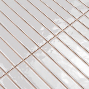 Piastrella Pretagliata Graz Bianca 35 X 35 Cm Finitura Lucida Bordi Irregolari Per Uso a Parete e Pavimento - Product Image 3