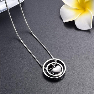 Tidak Lagi Di Sisi Saya, Kalung Liontin Guci Hati Stainless Steel Perhiasan Kremasi Hati Selamanya untuk Abu Manusia/Hewan Peliharaan - Product Image 6