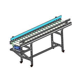 電力搬送なし梱包パレットシステム エアコン組立ライン 電動ミニ伸縮式手動ローラーコンベア - Product Image 1