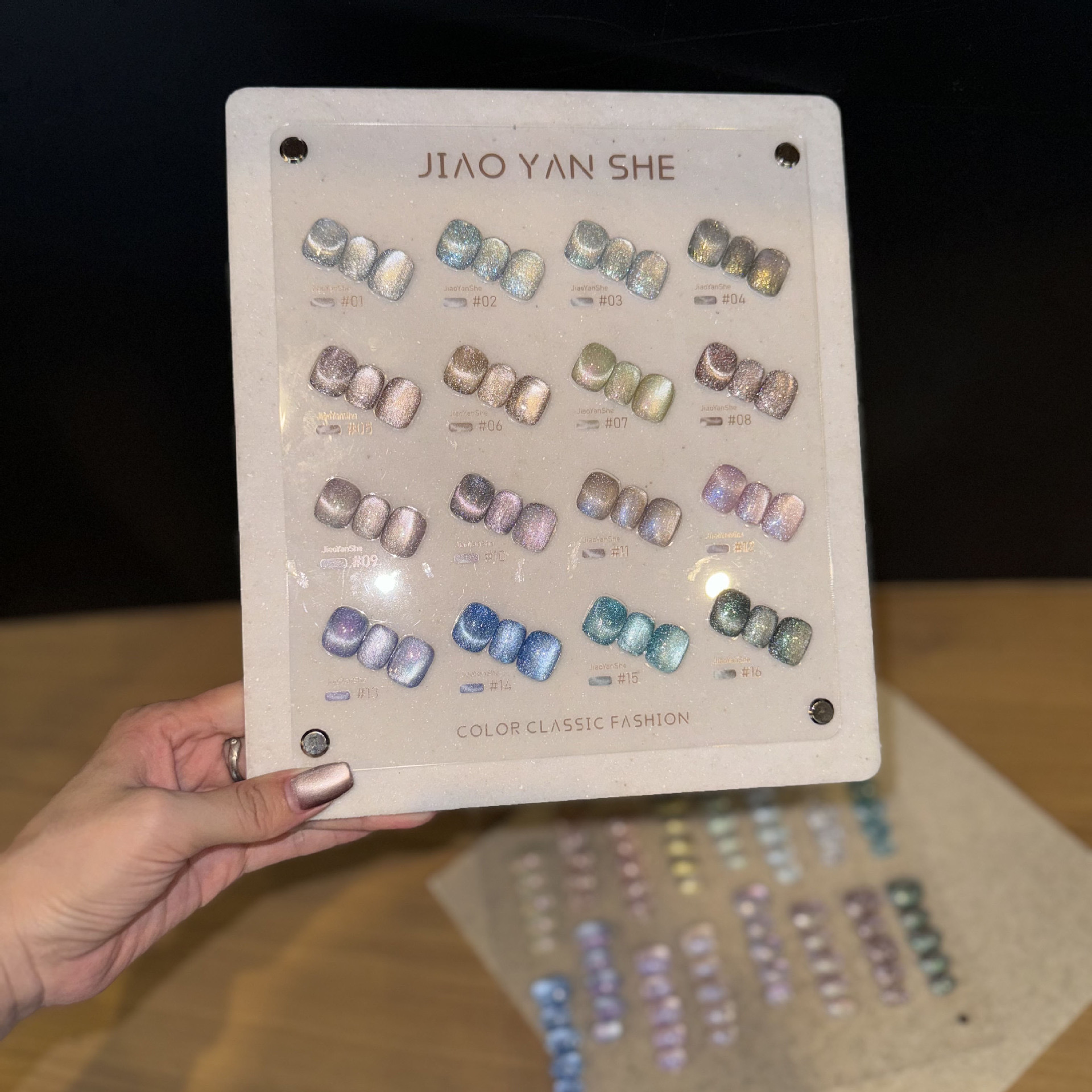 2024 JIAO YAN SHE UV LED Gel Nail Polish Set - 16 Colors