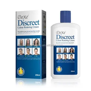 Dexe Discreet Colour Restoring Cream for Grey Hair Treatment Gradually Restores Natural Black Looking Color manufacturer wholesa