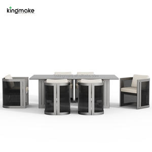 Meubles de Foshan modernes, imperméables, meubles de patio, meubles d'extérieur, ensemble table et chaises, ensemble table à manger - Product Image 4