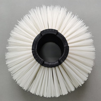 Roue de brosse de nettoyage industriel sur mesure petit rouleau de dépoussiérage Filament de nylon manche en plastique creux 10-50mm de diamètre