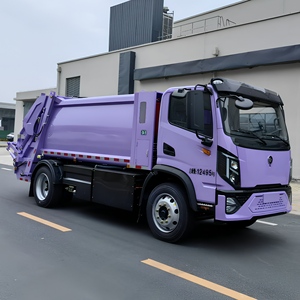Camion per la raccolta rifiuti elettrico puro con cassone posteriore da 8 m³ a zero emissioni per lo smaltimento dei rifiuti comunitari - Product Image 1