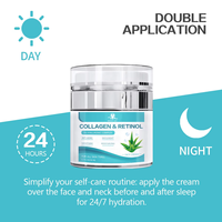Label privé Soin du visage naturel biologique Crème anti-rides hydratante et nourrissante au collagène et au rétinol pour le visage
