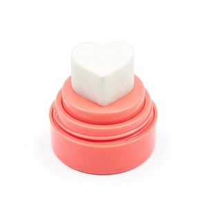 Palette de maquillage contouring liquide minérale longue tenue, fini naturel, étanche, avec coussin d'air, en forme de cœur, blush <span class=keywords><strong>orange</strong></span> - Product Image 6