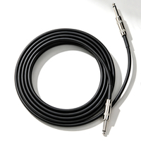 Câble de guitare en cuivre sans oxygène Bullfighter, 3m (10ft), double connecteur droit plaqué or, son clair HiFi, câble audio pour instrument