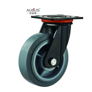 Roue de roulement de sol robuste en laque noire de haute qualité AUGUS, 4 pouces, 5 pouces, 6 pouces, 8 pouces - Product Image 3