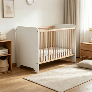 Juego de Muebles Modernos para Cuarto de Bebé de 3 Piezas, Cuna Convertible, Mesa Cambiadora de 3 Cajones, Armario de Doble Puerta, Juego de Dormitorio para Bebé - Product Image 2