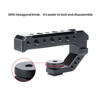 Poignée supérieure de caméra en aluminium Ulanzi UURig R005 avec 3 supports d'adaptateur d'interfaces de sabot froid avec un design mal placé