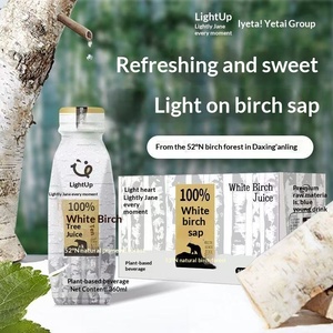 Jus de bouleau naturel North <span class=keywords><strong>Latitude</strong></span> 52100, liquide brut, 360 ml, boisson faible en gras en bouteille - Product Image 4