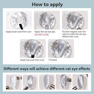 Gatto occhi Gel smalto per unghie chiaro di luna smalto magnetico per unghie argento Glitter UV Gel smalto per Nail Art da te a casa 15ML - Product Image 4