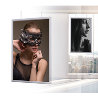 Boîte à lumière rectangulaire en cristal AF17 pour photographie avec publicité double face et couleur personnalisée