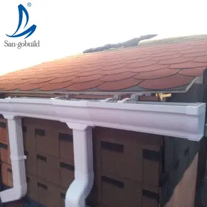 Plastic PVC Square Rain Roof Gutter Drainage Pipe Green House Fitting Accessory System In Malaysia Thailand India