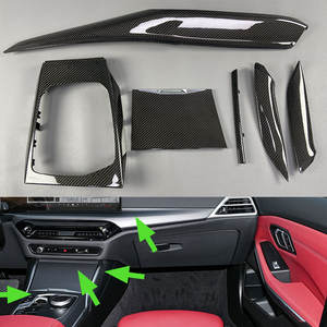 Misura per BMW 3 4 serie G20 G21 G22 G26 G81 G80 M3 M4 Custom lucido in fibra di carbonio copri Console interno <span class=keywords><strong>auto</strong></span> - Product Image 1