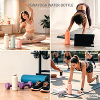 Bouteille isotherme sous vide personnalisée YEWAYOGA, nouvelle bouteille portable multi-capacités, cadeau personnalisé pour les entreprises promotionnelles ou le yoga