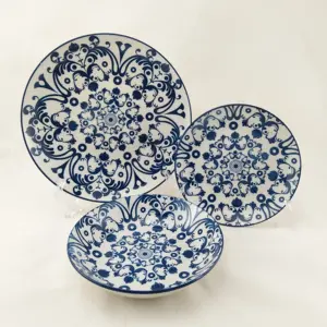 High quality and inexpensive Hot sale Porcelain Pad Printing Decoration Dinner Set