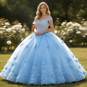 Nouvelle Robe de Bal Cœur Perlé Quinceañera sans Manches Corset Princesse Douce 16 <span class=keywords><strong>15</strong></span> Vestidos De Fiesta Taille Plus Longueur Ras du Sol - Product Image 1