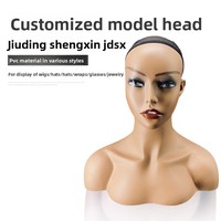 Support de présentation de perruques en plastique pour adultes, pour femmes et hommes, support de mannequin tête