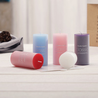 Bougie cylindrique naturelle biologique écologique européenne de différentes tailles Molly Glory pour mariage et hôtel, sans fumée