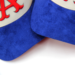 Özel iki ton erkek kadın beyzbol şapkası Gorras 5 Panel 3D puf nakış Logo siyah yeşil pamuk beyzbol şapkaları - Product Image 5