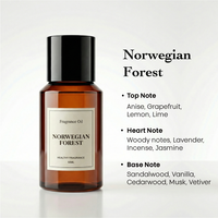Aceite Aromático Natural de Origen Natural de 100 ml con Fragancia de Bosque Noruego, Aroma Concentrado con Notas Amaderadas Frescas, Difusor de Aroma Ecológico
