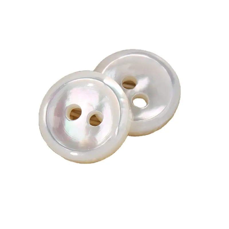 2 Holes Round High Quality Shirt River Shell Button Mother Of Pearl Buttons For Shirts