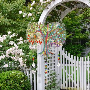 DIY diamant peinture papillon ornement de noël carillon éolien pendentif <span class=keywords><strong>d</strong></span>écoration de la maison diamant peinture - Product Image 4