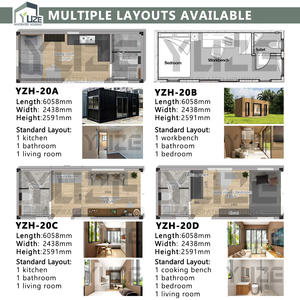 Structure en acier moderne personnalisée Maison conteneur modulaire de 2 étages avec terrasse pour la vie en plein air - Product Image 4