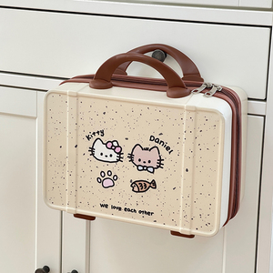 Borsa per il trucco originale carina per gattino borsa per il trucco portatile di grande capacità con <span class=keywords><strong>cerniera</strong></span> chiusa per PC da viaggio - Product Image 5