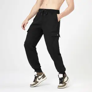 Sıcak satış tavsiye boş erkekler düz pantolon özel logo sweatpants jogger koşu kargo pantolon