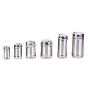 Stainless Steel Seasoning <b>Bottles</b> Set Multi Functional Rotating Lid For Camping And Barbecue Use - Product Image 5