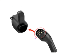 Mandzer EV Support de chargeur, étui de connecteur mural portable, organisateur de câble de voiture électrique pour station de charge de type 2 ev