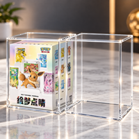 Boîte de présentation magnétique en acrylique personnalisable de qualité supérieure pour boîte cadeau d'anime du Nouvel An rouge, super magnétique N52, protection UV, anti-poussière