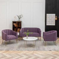 Meubles rembourrés de luxe 2024 au design moderne d'usine, ensembles de tissu Peach Fuzz en Chine, ensemble de salle de bain de luxe en Turquie
