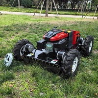 Tondeuse à gazon agricole robotisée automatique professionnelle sans fil 4x4 tout-terrain 4 temps de fabrication chinoise