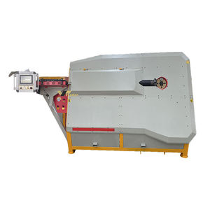Machine de cintrage de barres d'armature CNC pour la fabrication d'étriers carrés et rectangulaires, équipement pour l'usine de fabrication de barres d'acier de construction - Product Image 1