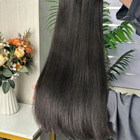 Mèches de cheveux naturels bruts doublement étirées, qualité vierge, cheveux humains lisses, perruques en cheveux lisses soyeux pour femmes