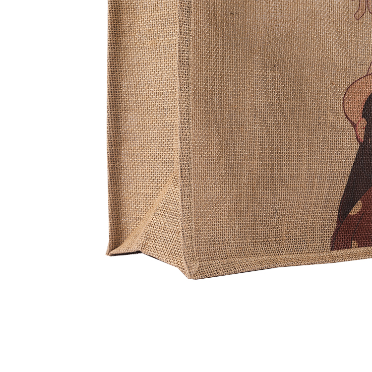 Eco Friendly Customized Logo Jute Bag Plain Burlap Bags Reusable Jute Shopping Tote Beach Bag