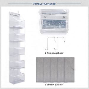 PVC Transparent Hot Sale Baskets Wholesale Low Price Hospital Hotel Nursery Door Crib and Hanging Storage Organizer with <b>Hooks</b> - Product Image 6