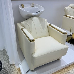 Modern High-<b>end</b> Shampoo <b>Bed</b> Barber Shop Special Sitting Type Flushing <b>Bed</b> Ceramic Hot Spring <b>Bed</b> - Product Image 5