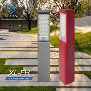Lampadaire solaire LED rectangulaire haute puissance pour extérieur, étanche IP65, 30W, à panneau solaire séparé - Product Image 2