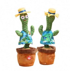 TOYSRUNNER PT105 Juguete de Peluche con Grabación, Cactus Eléctrico Bailarín con Luces LED y 3 Canciones en Inglés y Español para Edades de 5 a 13+ Años, Algodón PP - Product Image 3